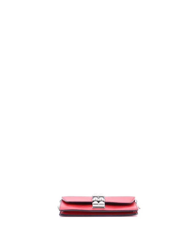 Pre-Owned Prada Elektra Wallet on Chain Studded Leather