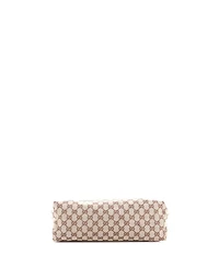 Pre-Owned Gucci Medium Front Pocket Web Messenger Gg Canvas