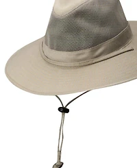 Dorfman Pacific Men's Solar Weave Mesh Safari Hat