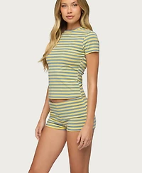 Edikted Women's Isara Striped T Shirt