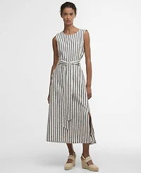 Barbour Women's Inez Sleeveless Striped Midi Dress