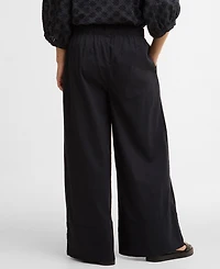 Barbour Women's Josie Wide-Leg Deep Cuff Trousers