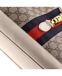 Pre-Owned Gucci Medium Jackie 1961 Hobo Gg Coated Canvas