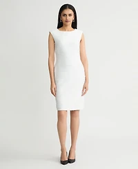 Kasper Women's Wave Knit Sheath Dress