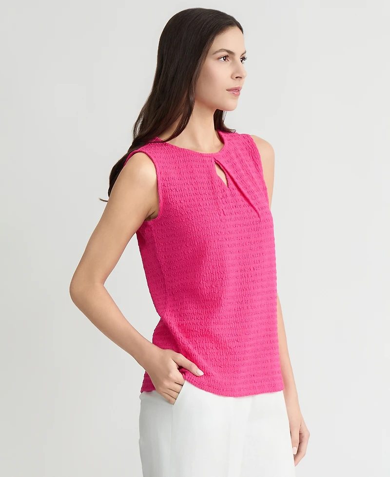 Kasper Women's Textured Sleeveless Top, Regular & Petite