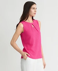 Kasper Women's Textured Sleeveless Top, Regular & Petite