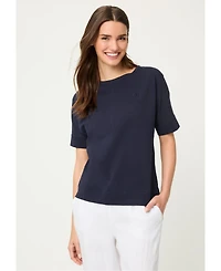 Olsen Women's Relaxed Solid T-Shirt
