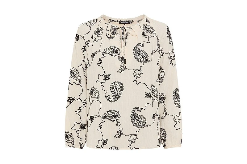 Olsen Women's Embroidered Tunic Blouse