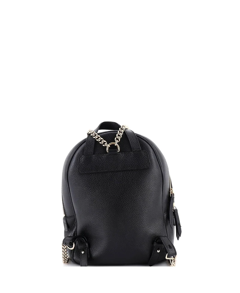 Pre-Owned Gucci Soho Chain Backpack Leather