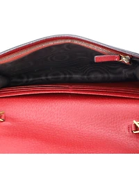 Pre-Owned Gucci Mini Queen Margaret Chain Wallet Gg Coated Canvas