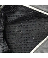 Pre-Owned Prada Medium Chain Shoulder Bag Quilted Tessuto