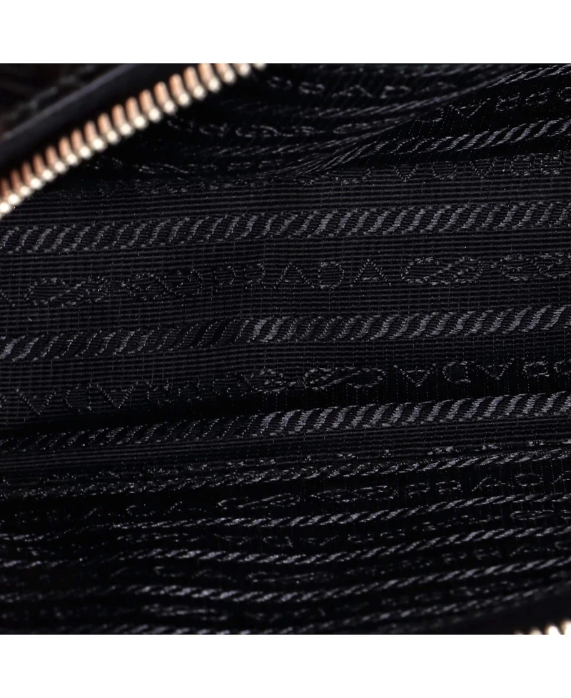 Pre-Owned Prada Brique Camera Crossbody Bag Embossed Leather