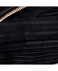 Pre-Owned Prada Brique Camera Crossbody Bag Embossed Leather