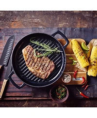 Alva Nori 11" Pre-Seasoned Cast Iron Grill Pan