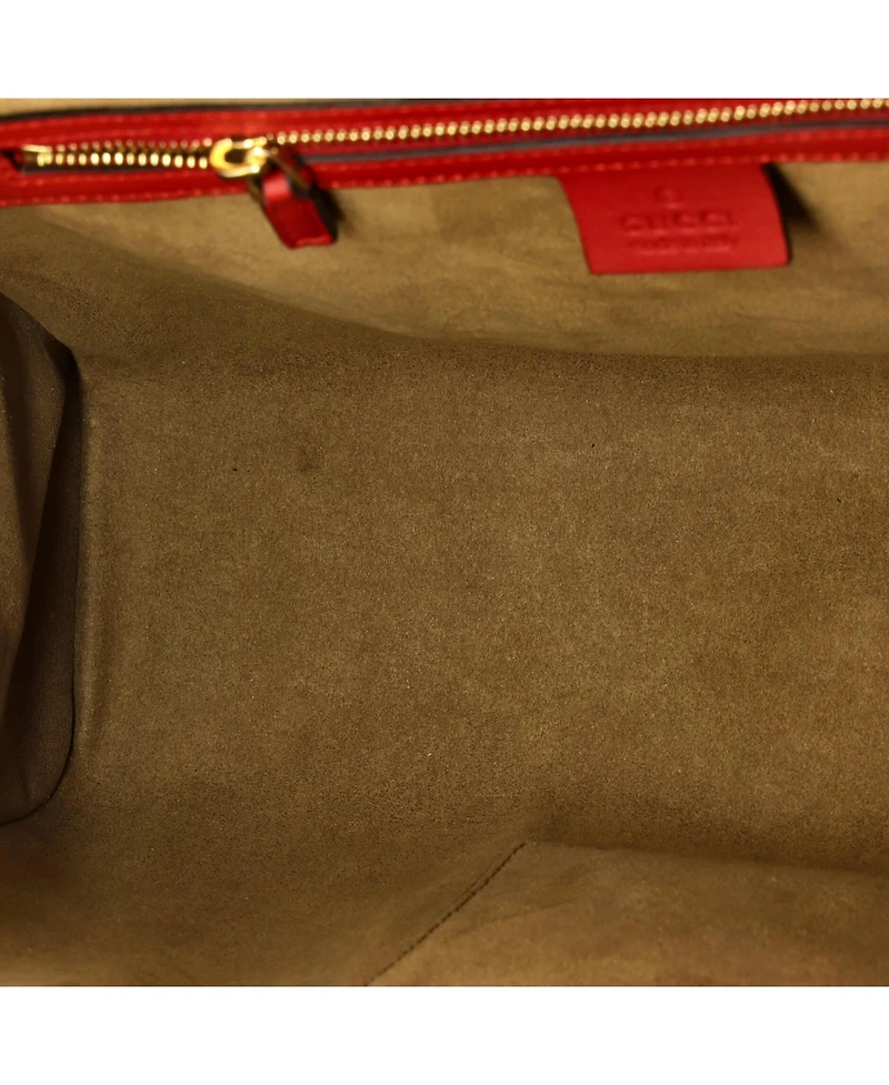 Pre-Owned Gucci Medium Padlock Top Handle Bag Gg Coated Canvas and Leather
