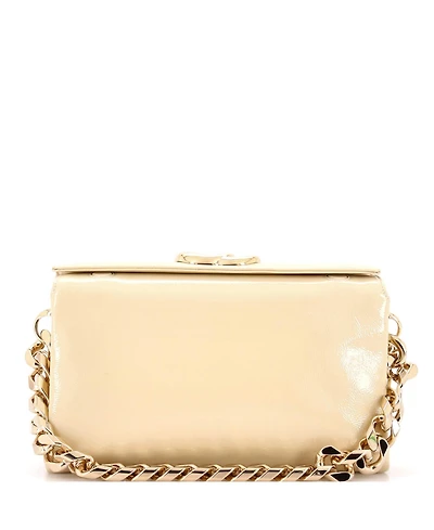 Pre-Owned Gucci Small Gg Soft Chain Handle Bag Patent