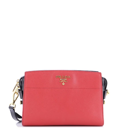 Pre-Owned Prada Bibliotheque Crossbody Saffiano Leather