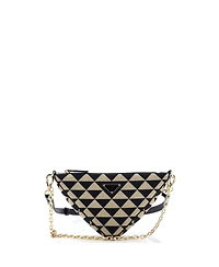 Pre-Owned Prada Mini Symbole Triangle Bag Jacquard
