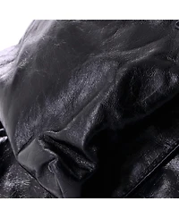 Pre-Owned Prada Tall Triple Front Pocket Tote Leather