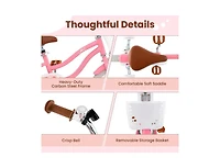 Hongge Kids Bike with Training Wheels and Basket for Boys & Girls