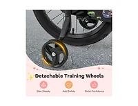 Hongge Kids Bike with Basket and Adjustable Handlebar