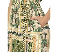 Msk Women's Rope Neck Maxi Dress With Belt