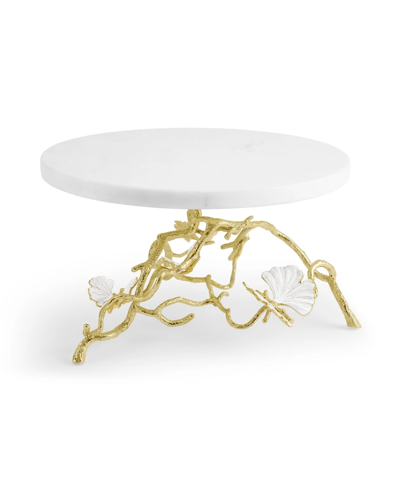 Michael Aram Butterfly Ginkgo Gold-Tone Cake Stand