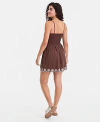 Sincerely Jules Juniors' Button-Front Mini Dress