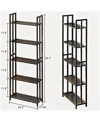 Yigii 5 Tier Narrow Storage Rack Organizer Shelving Unit