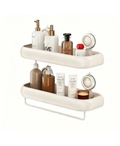Yigii Shower Suction Cup Pack Corner Shelves No Drilling Aluminum Bathroom Organizer