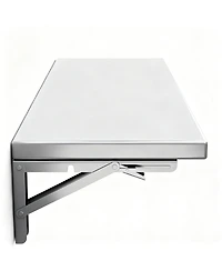 Yigii 23.6x16in Stainless Steel Folding Wall Shelf Kitchen Garage Laundry Utility Room