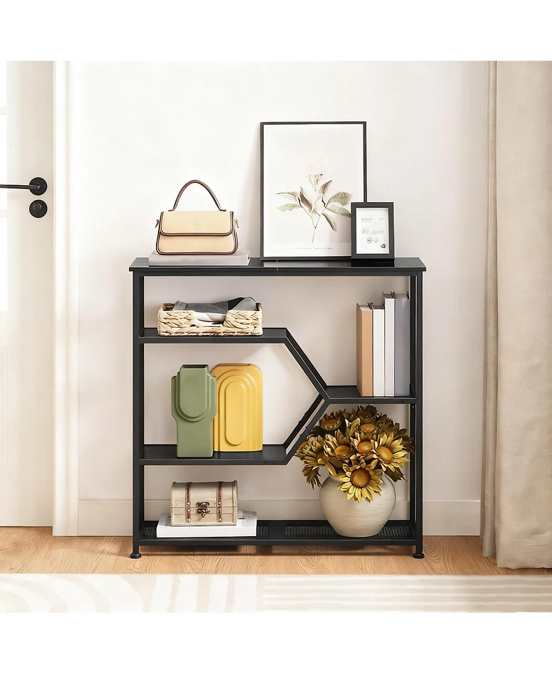 Yigii Console Table 31.5" Narrow 5-Tier Entryway Sofa Table with Storage Shelves