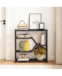 Yigii Console Table 31.5" Narrow 5-Tier Entryway Sofa Table with Storage Shelves