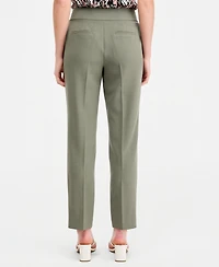 Kasper Petite Mid Rise Straight-Leg Pants