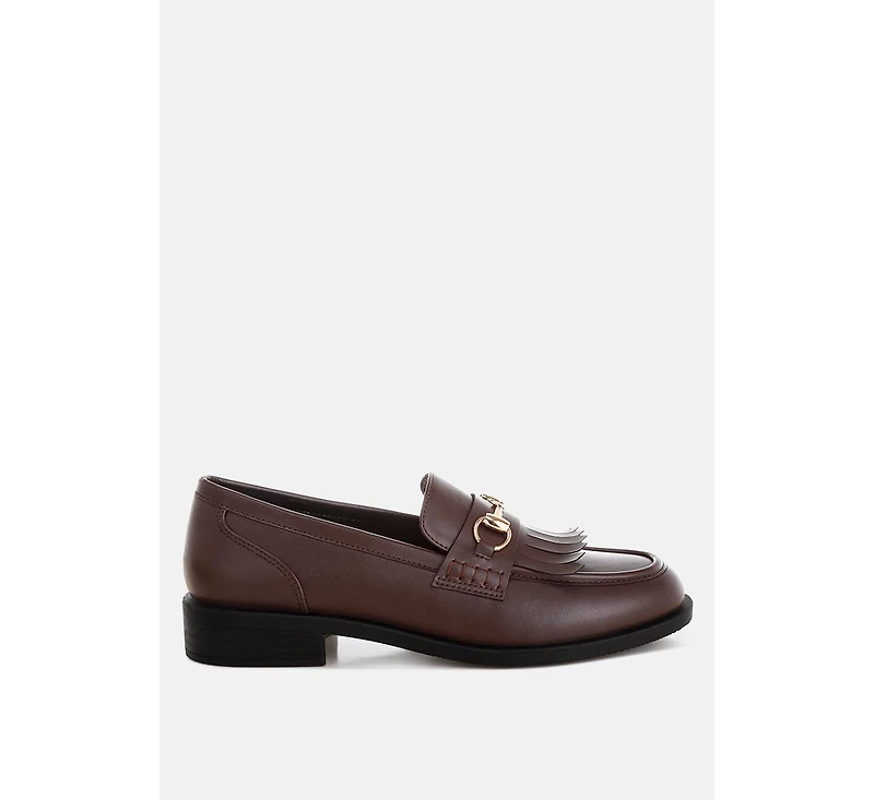 London Rag Womens Enola Low Block Heel Loafers