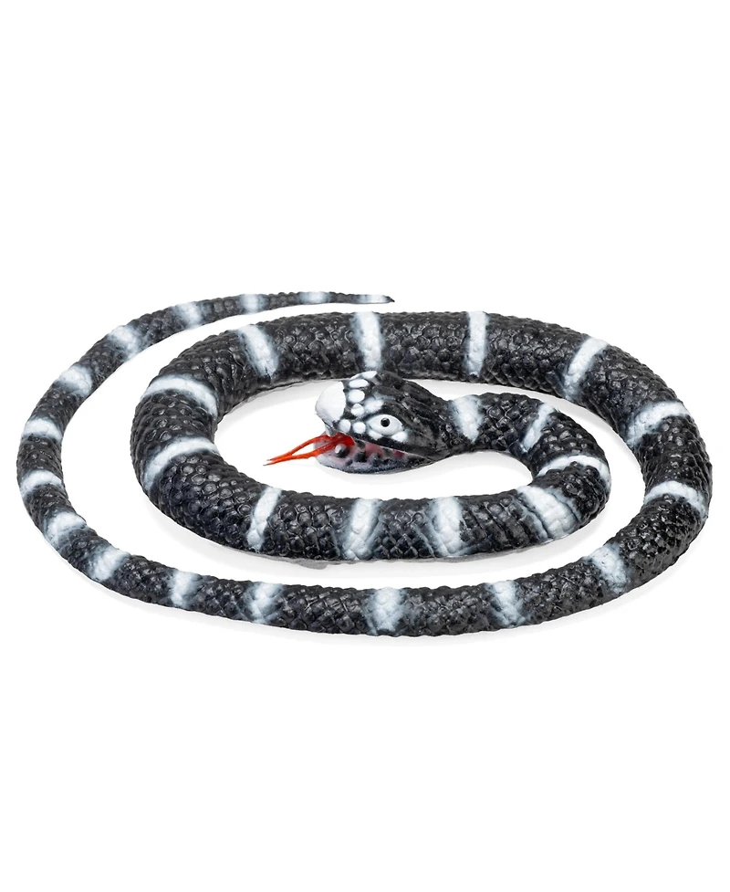 Wild Republic Rubber Snake California King Snake Figurines, 26 Inches