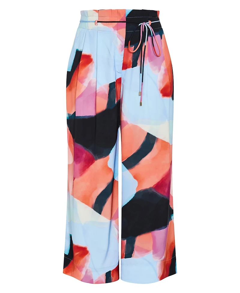 City Chic Women's Shania Aspect Print Wide Leg Pant