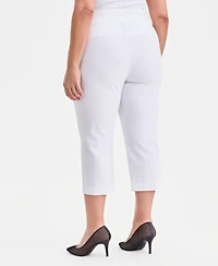 I.n.c. International Concepts Plus Mid-Rise Pull-On Capri Pants