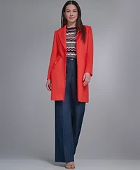 Tommy Hilfiger Women's Open-Front Fringe Topper Jacket