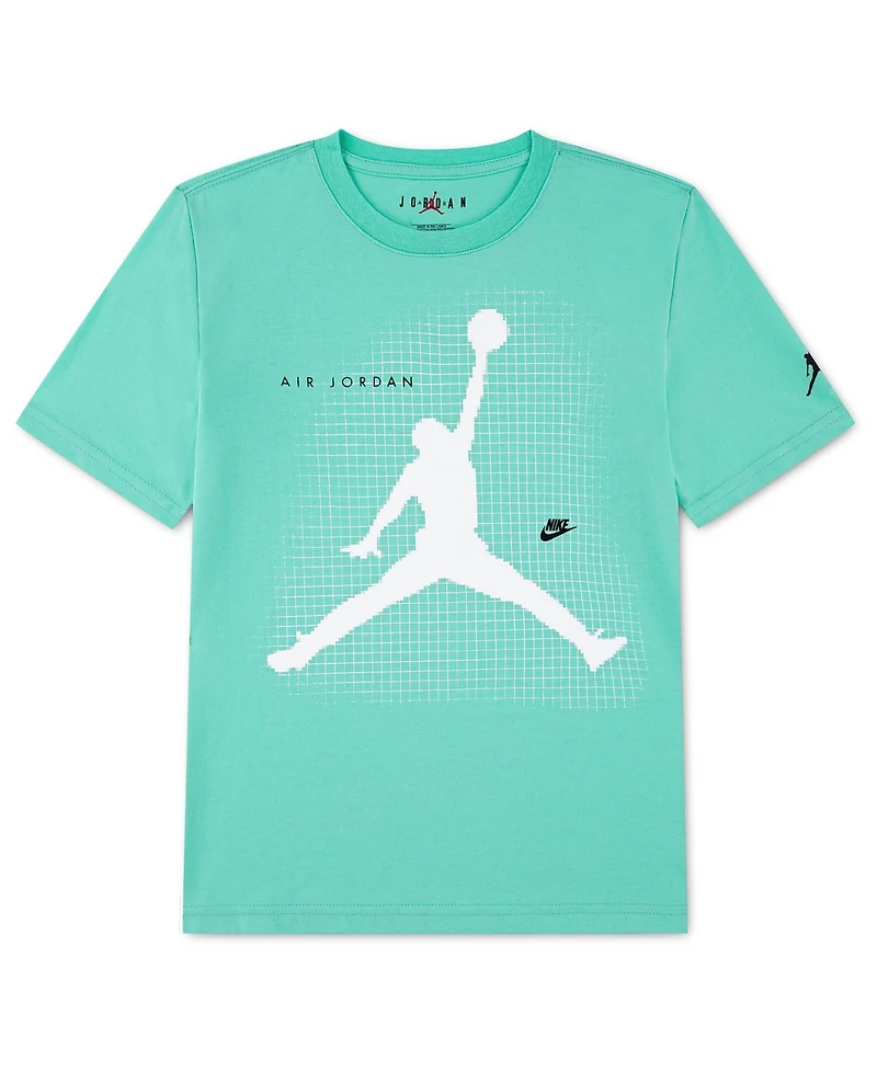 Jordan Boys' 8-20 Jumpman Grid Blur Crewneck T-Shirt