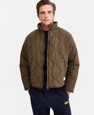 Hugo Boss Men's Quilted Long-Sleeve Jacket