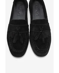Forever & Always Shoes Women's Lupen Leather Tassel Loafer