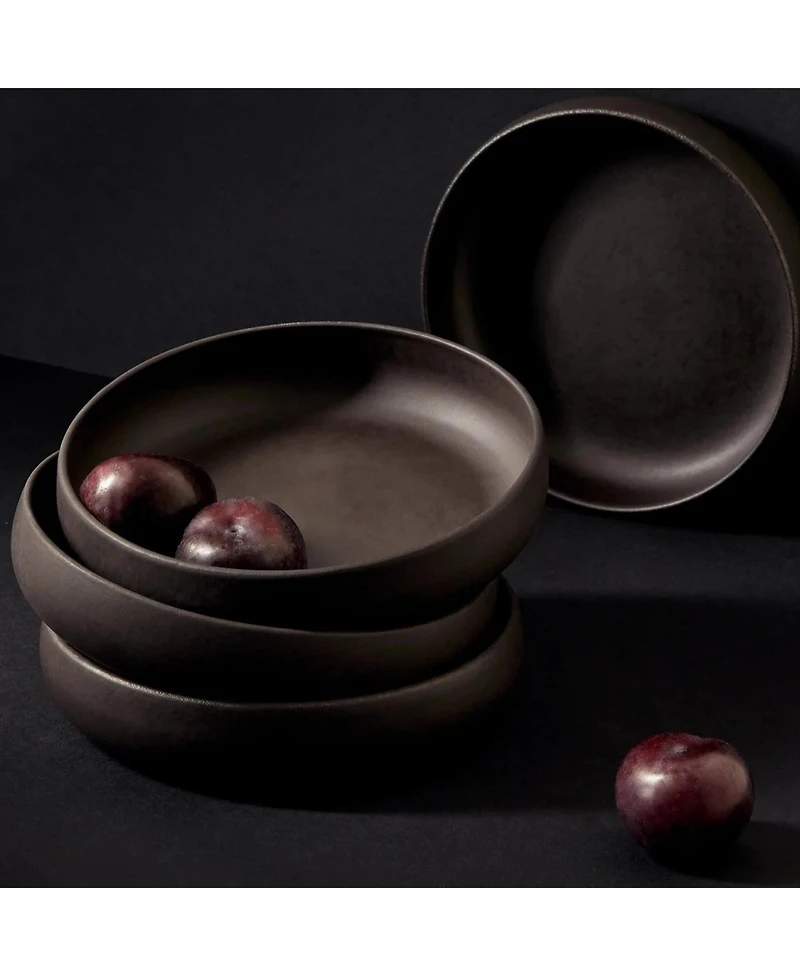 Gharyan Stoneware, Tunisian Pasta Bowl - Set of 4