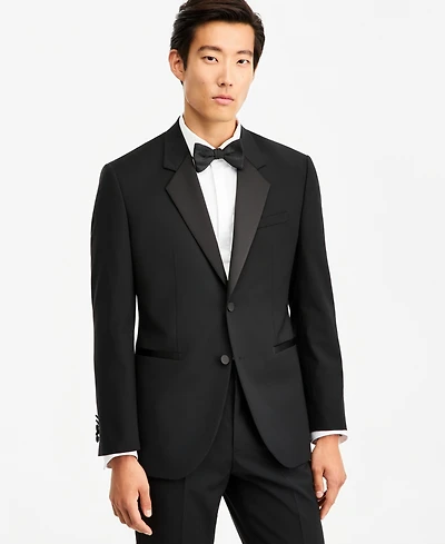 Hugo by Boss Men's Modern-Fit Wool Blend Super Flex Stretch Tuxedo Jacket