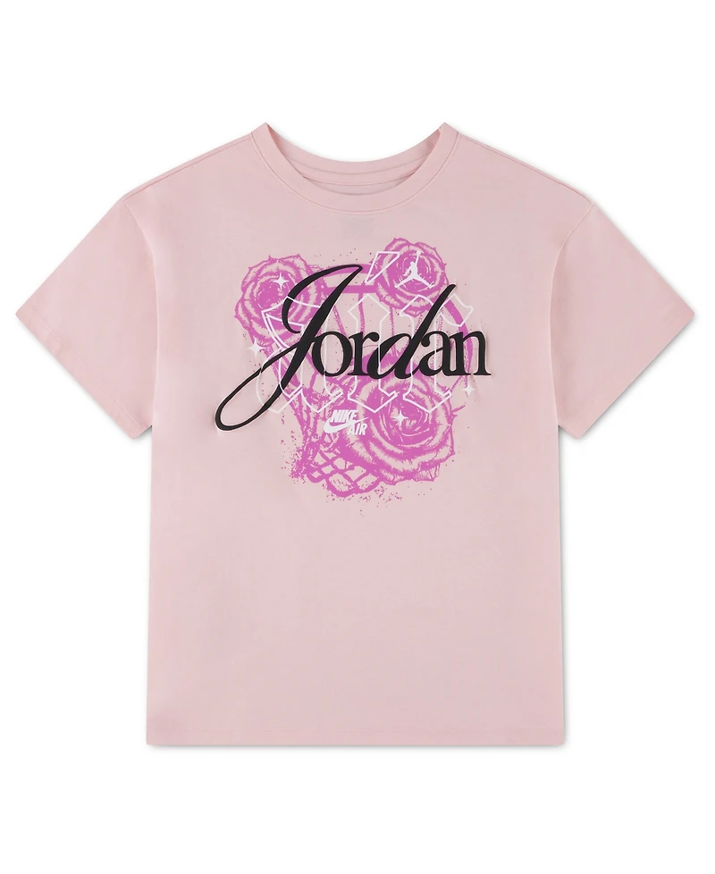 Jordan Girls' 7-16 Floral Flight T-Shirt