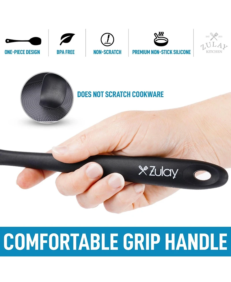 4pcs Silicone Spatula Set - Heat Resistant Tools for Cooking, Baking & Mixing