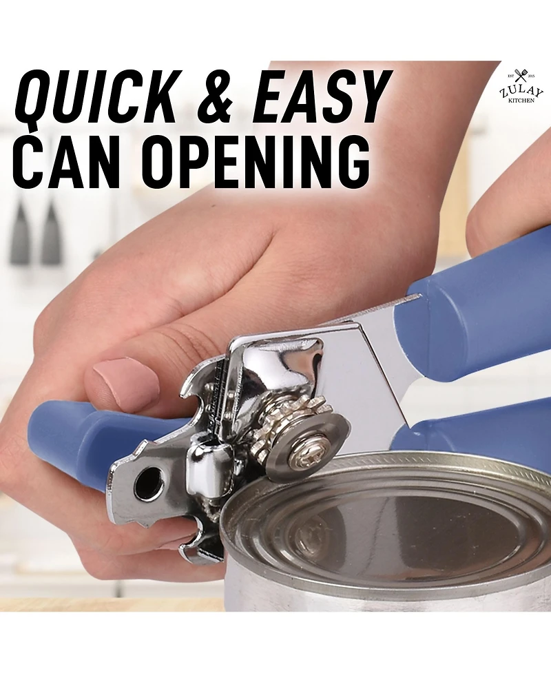 Heavy Duty 2 1 Can Opener Wide Grip Smooth Edge Cut