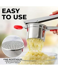 Large Stainless Steel Potato Ricer With Non-Slip Handle