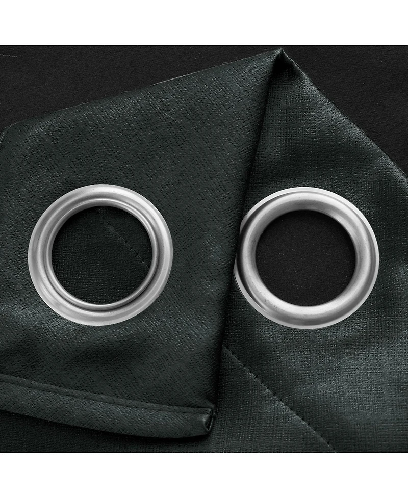 Rt Designers Collection Oakley Embossed Blackout Polyester Window Curtain Grommet Panel