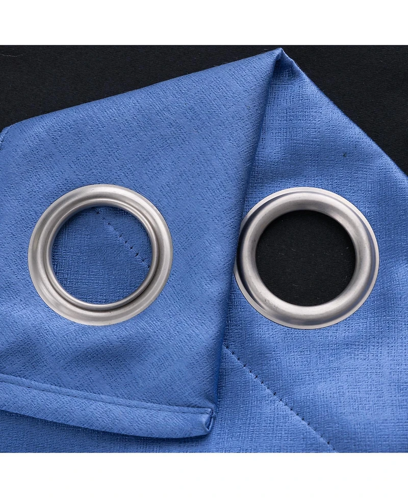 Rt Designers Collection Oakley Embossed Blackout Polyester Window Curtain Grommet Panel 52" x 90